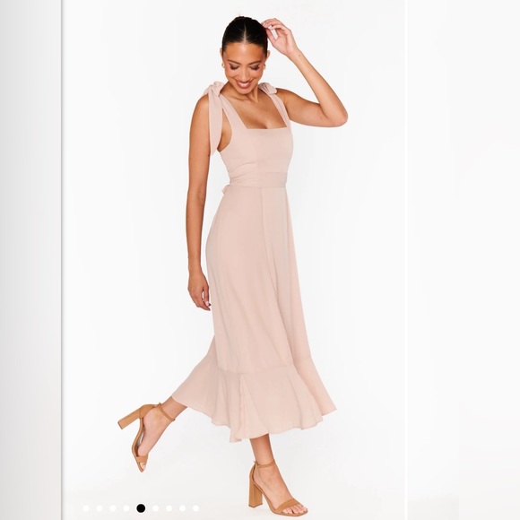 Worn Once! Claire Midi Dress - no alterations were made - Picture 3 of 15